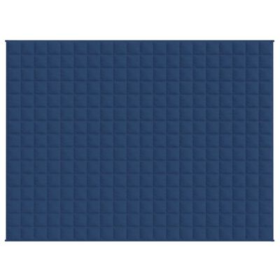 vidaXL Weighted Blanket Blue 152x203 cm 7 kg Fabric