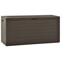 vidaXL Garden Storage Box Brown 116x44x55 cm