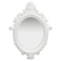 vidaXL Wall Mirror Castle Style 56x76 cm White