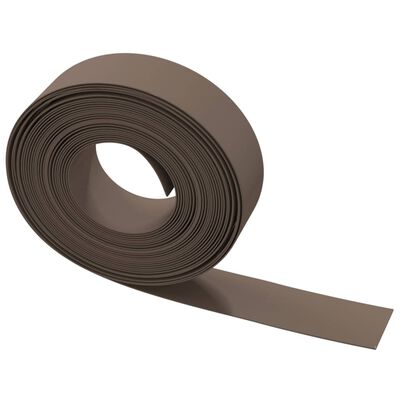 vidaXL Garden Edging Brown 10 m 15 cm Polyethylene