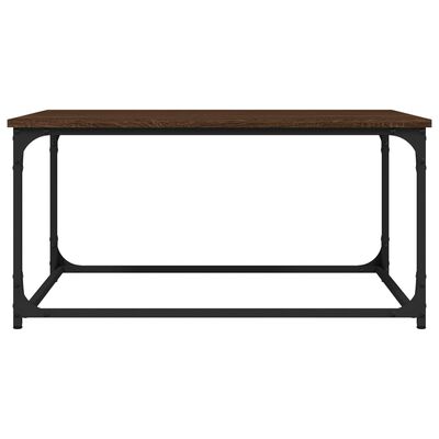 vidaXL Coffee Table Brown Oak 80x50x40 cm Engineered Wood and Iron