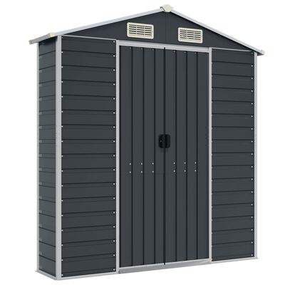 vidaXL Garden Shed Anthracite 191x980x198 cm Galvanised Steel