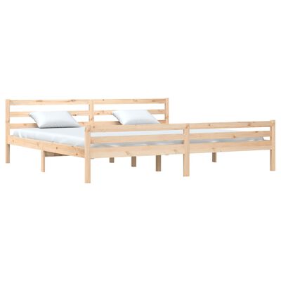 vidaXL Bed Frame without Mattress Solid Wood 180x200 cm Super King Size