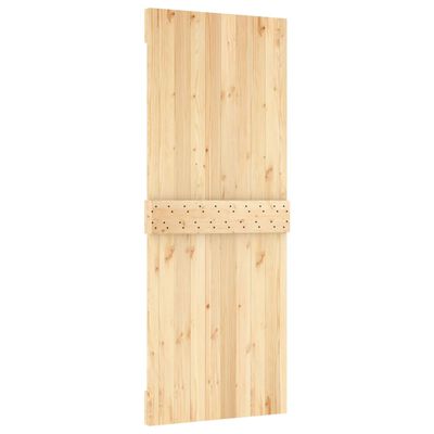 vidaXL Sliding Door with Hardware Set 80x210 cm Solid Wood Pine