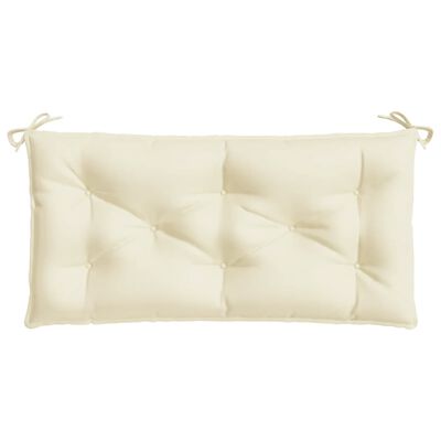 vidaXL Garden Bench Cushions 2 pcs Cream 100x50x7 cm Oxford Fabric