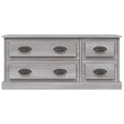 vidaXL TV Cabinet Grey Sonoma 100x35.5x45 cm Engineered Wood