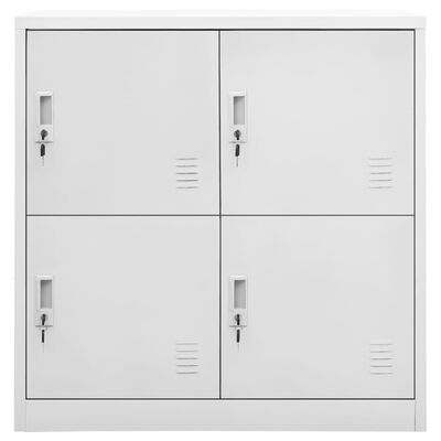 vidaXL Locker Cabinets 5 pcs Light Grey 90x45x92.5 cm Steel