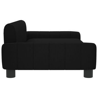 vidaXL Kids Sofa Black 90x53x30 cm Fabric