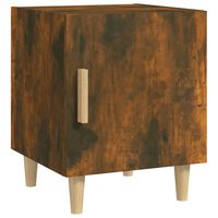 vidaXL Bedside Cabinet Smoked Oak Engineered Wood