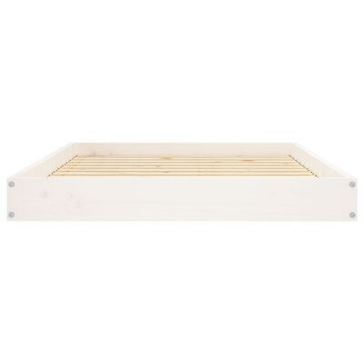 vidaXL Dog Bed White 101.5x74x9 cm Solid Wood Pine