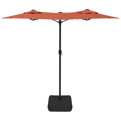 vidaXL Double-Head Garden Parasol Terracotta 316x240 cm