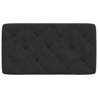 vidaXL Headboard Cushion Black 90 cm Velvet