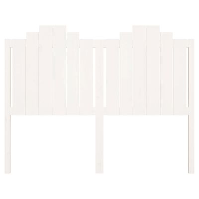 vidaXL Bed Headboard White 141x4x110 cm Solid Wood Pine