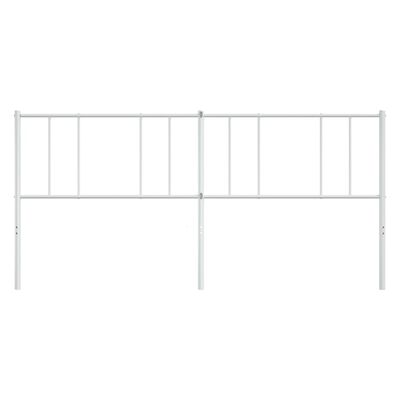 vidaXL Metal Headboard White 180 cm