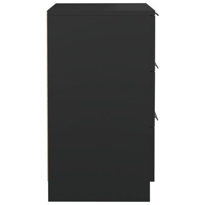 vidaXL Bedside Cabinets 2 pcs Black 40x36x65 cm