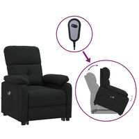 vidaXL Stand up Massage Chair Black Fabric