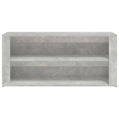 vidaXL Shoe Rack Concrete Grey 100x35x45 cm Engineered Wood