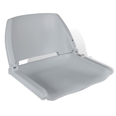 vidaXL Boat Seat Foldable Backrest No Pillow Grey 48x51x41 cm