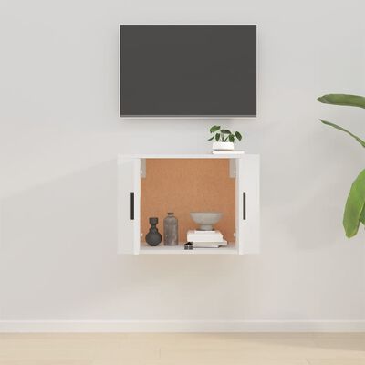 vidaXL Wall Mounted TV Cabinet White 57x34.5x40 cm