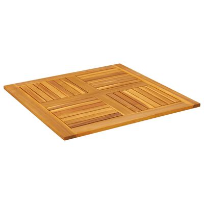 vidaXL Table Top 80x80x2.2 cm Square Solid Wood Acacia