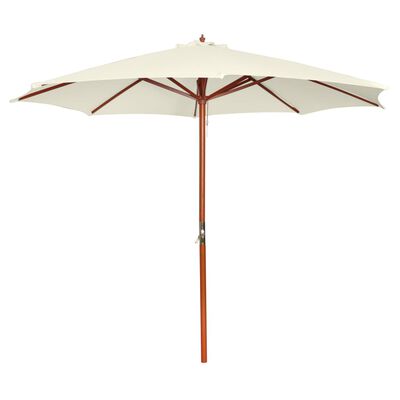 vidaXL Garden Parasol 300x258 cm Sand White