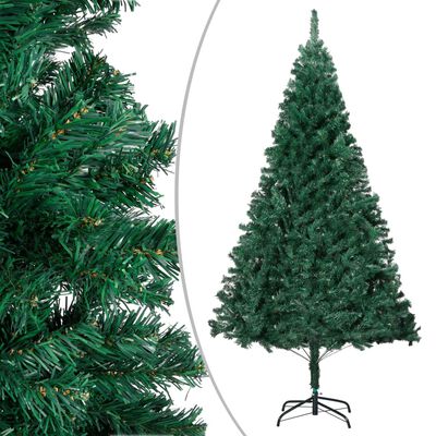 vidaXL Artificial Pre-lit Christmas Tree with Thick Branches Green 240 cm