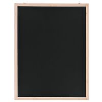 vidaXL Wall-Mounted Blackboard Cedar Wood 60x80 cm