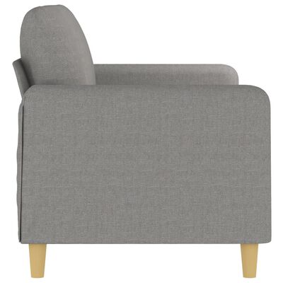 vidaXL 2-Seater Sofa Light Grey 140 cm Fabric