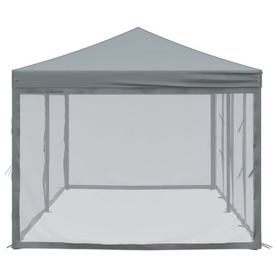 vidaXL Folding Party Tent with Sidewalls Anthracite 3x6 m