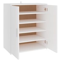 vidaXL Shoe Cabinet White 60x35x70 cm Engineered Wood