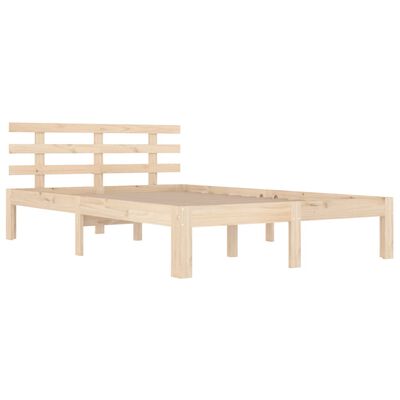 vidaXL Bed Frame without Mattress Solid Wood 150x200 cm King Size