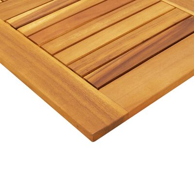 vidaXL Table Top 80x80x2.2 cm Square Solid Wood Acacia