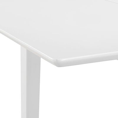 vidaXL Extendable Dining Table White (80-120)x80x74 cm MDF