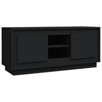 vidaXL TV Cabinet Black 102x35x45 cm Engineered Wood