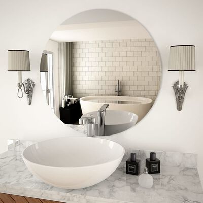 vidaXL Wall Mirror 70 cm Round Glass