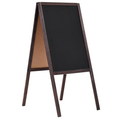 vidaXL Double-sided Blackboard Cedar Wood Free Standing 40x60 cm