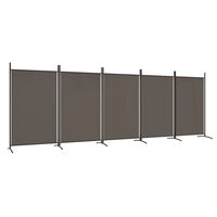 vidaXL 5-Panel Room Divider Anthracite 433x180 cm Fabric