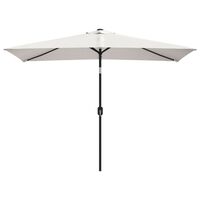 vidaXL Parasol 200 x 300 cm Sand White Rectangular