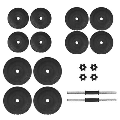 vidaXL Dumbbell with Plates 40 kg