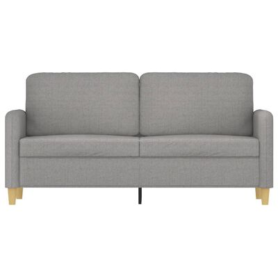 vidaXL 2-Seater Sofa Light Grey 140 cm Fabric