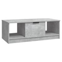 vidaXL Coffee Table Concrete Grey 102x50x36 cm Engineered Wood