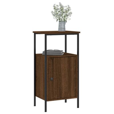 vidaXL Bedside Cabinets 2 pcs Brown Oak 41x31x80 cm Engineered Wood