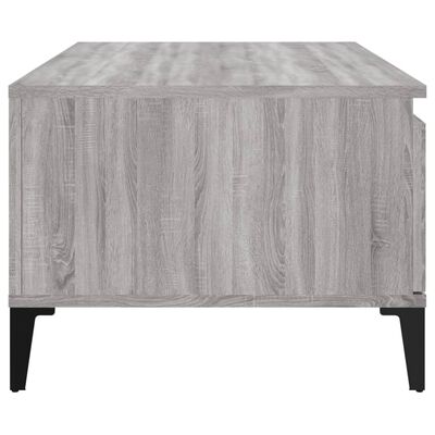 vidaXL Coffee Table Grey Sonoma 90x50x36.5 cm Engineered Wood