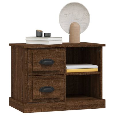 vidaXL Bedside Cabinet Brown Oak 60x35.5x45 cm