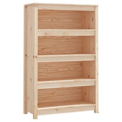 vidaXL Book Cabinet 80x35x126 cm Solid Wood Pine