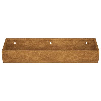 vidaXL Garden Wall Planter 50x16x10 cm Corten Steel