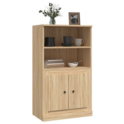 vidaXL Highboard Sonoma Oak 60x35.5x103.5 cm Engineered Wood