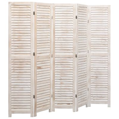 vidaXL 5-Panel Room Divider 175x165 cm Wood