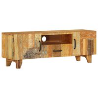 vidaXL Hand Carved TV Cabinet 120x30x40 cm Solid Reclaimed Wood