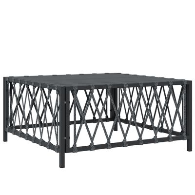 vidaXL 8 Piece Garden Lounge Set with Cushions Anthracite Steel